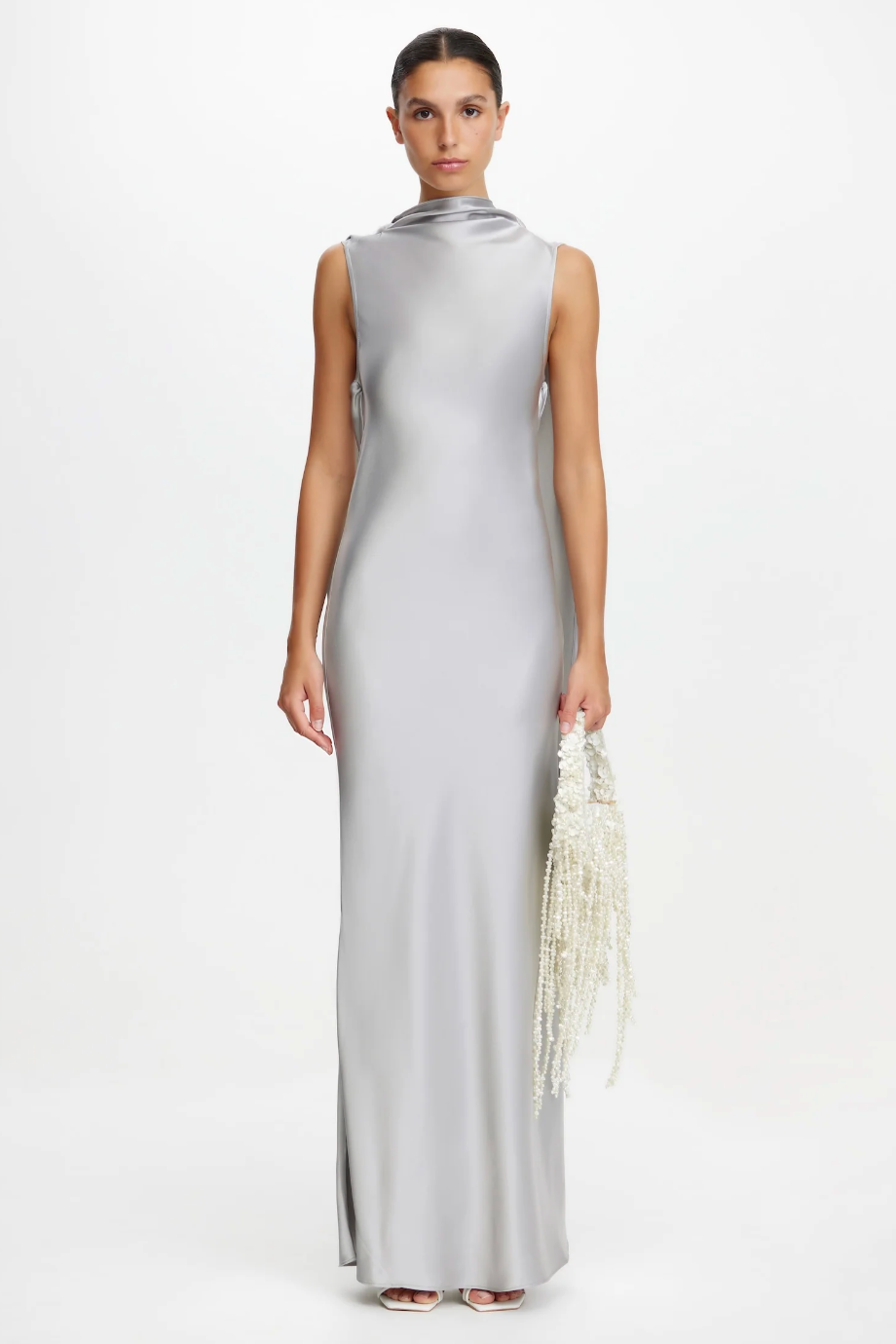 Fleeden Maxi Dress in Dove – nk boutique baton rouge