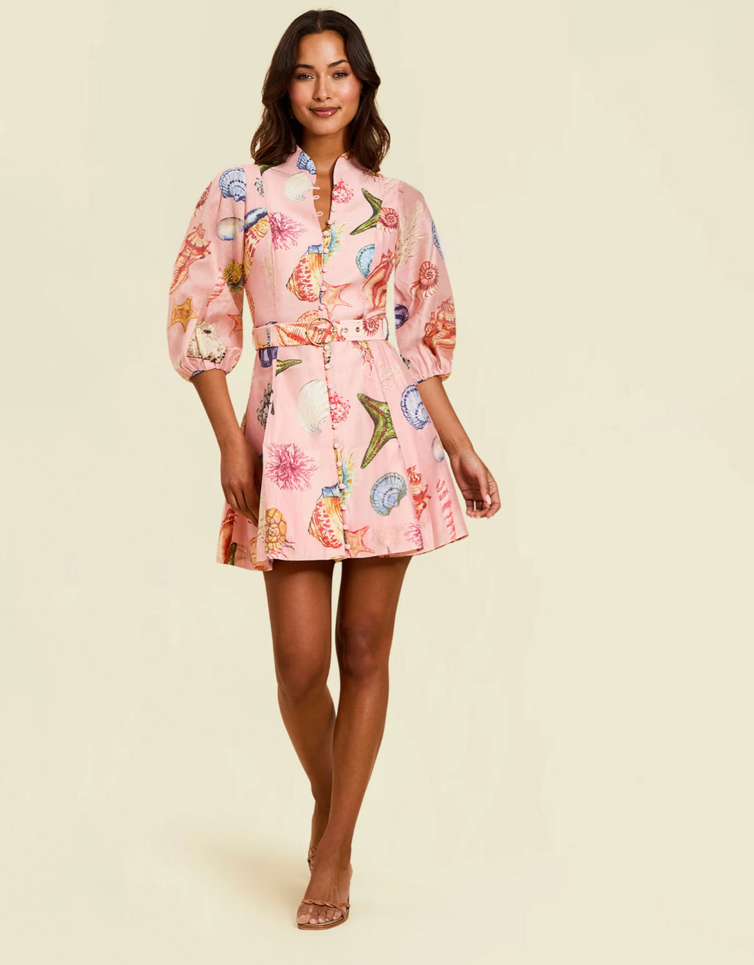 Valencia Mini Dress in Seashell Symphony – nk boutique baton rouge