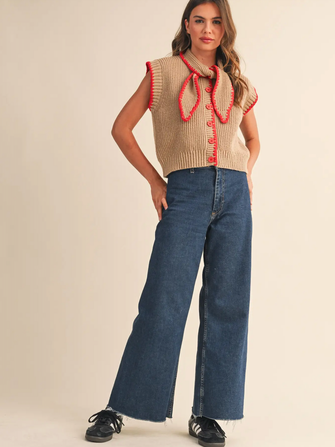 Tie Neck Sweater Vest – nk boutique baton rouge