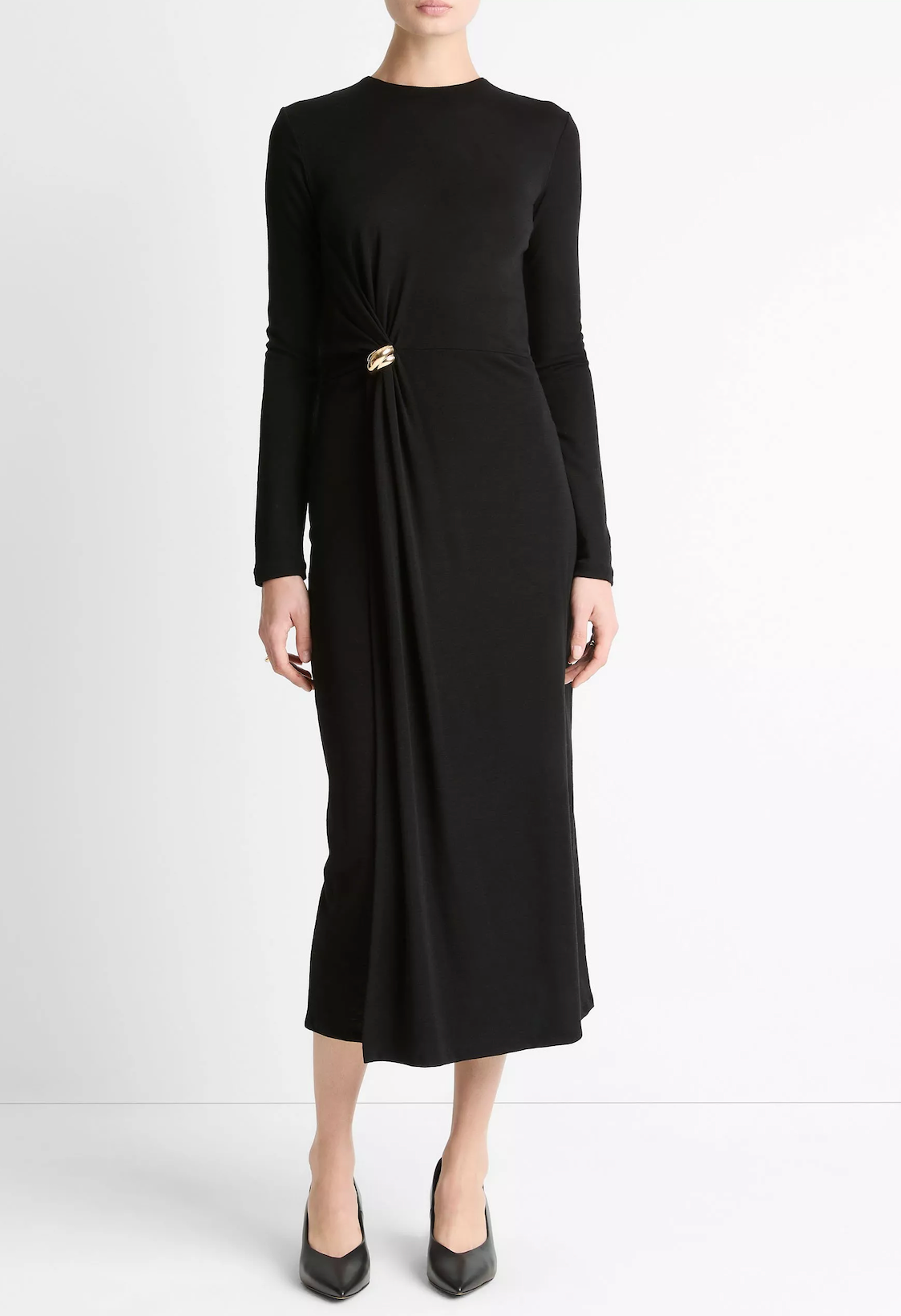 cinched waist long sleeve dress Green Warehouse Tulle Long Sleeve Cinched Waist Maxi Dress