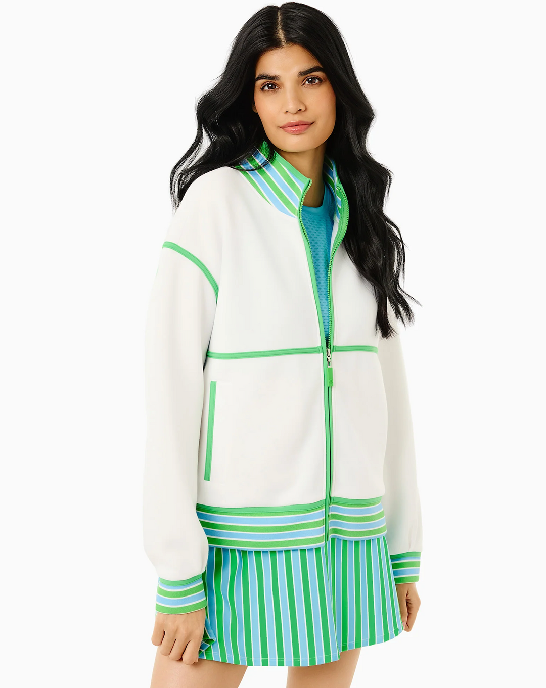 ヒーリー ミント Midweight Double Pique Billie Full Zip Sweatshirt – nk boutique