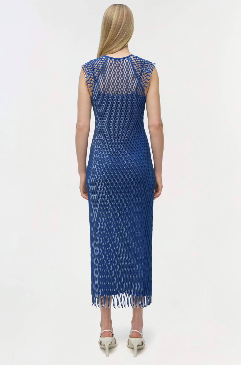 royal blue knit dress Faylen Knit Midi Dress in Royal Blue