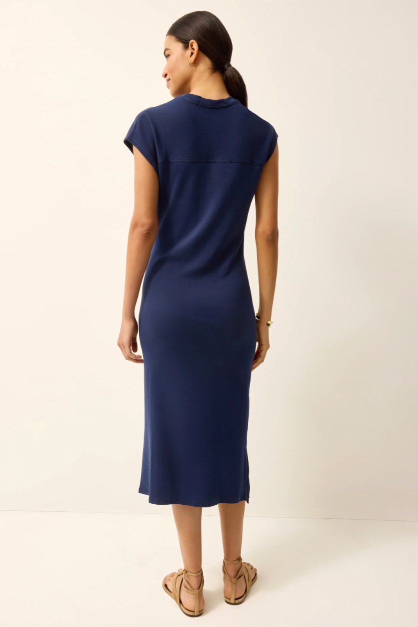 Marie Oliver Elowyn Midi Dress - NAVY