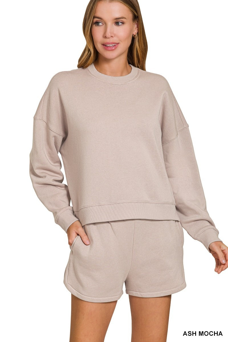 Fleece Sweatshirt & Shorts Set – nk boutique baton rouge