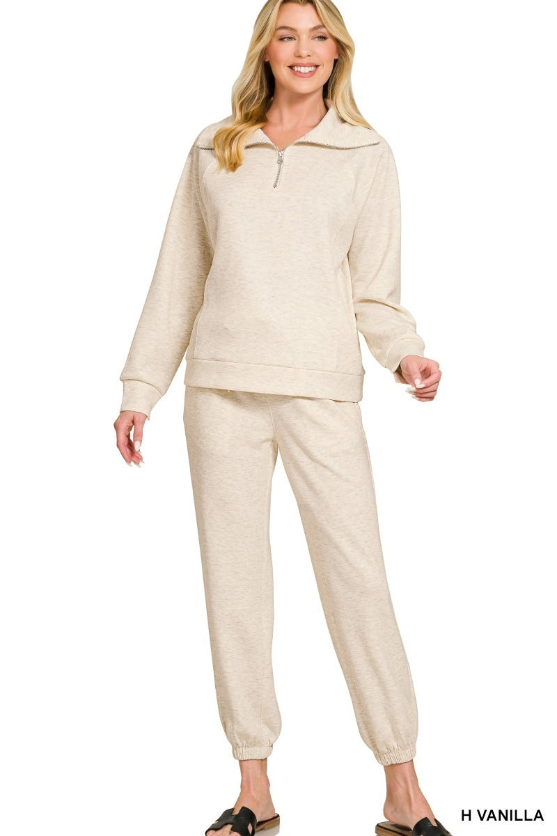 Scuba Half Zip Sweatshirt & Jogger Set – nk boutique baton rouge