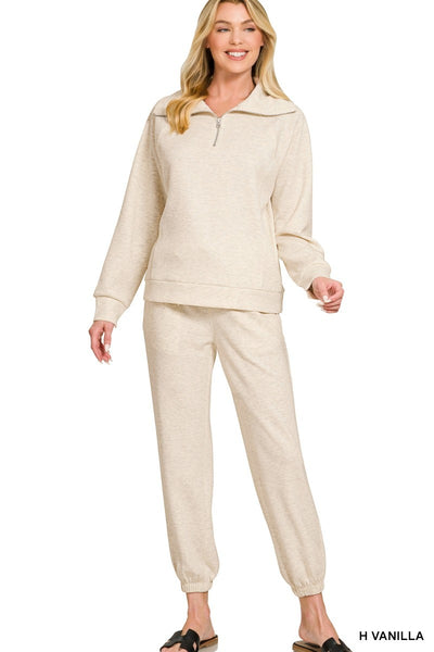 Scuba Half Zip Sweatshirt & Jogger Set – nk boutique baton rouge