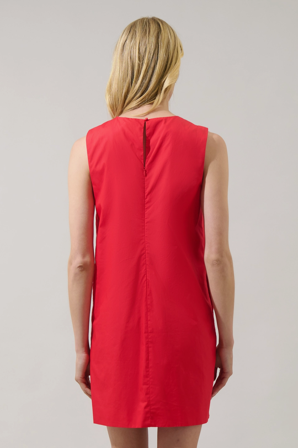 color block red dress Off the Shoulder Color Block Gown in Red/Pink