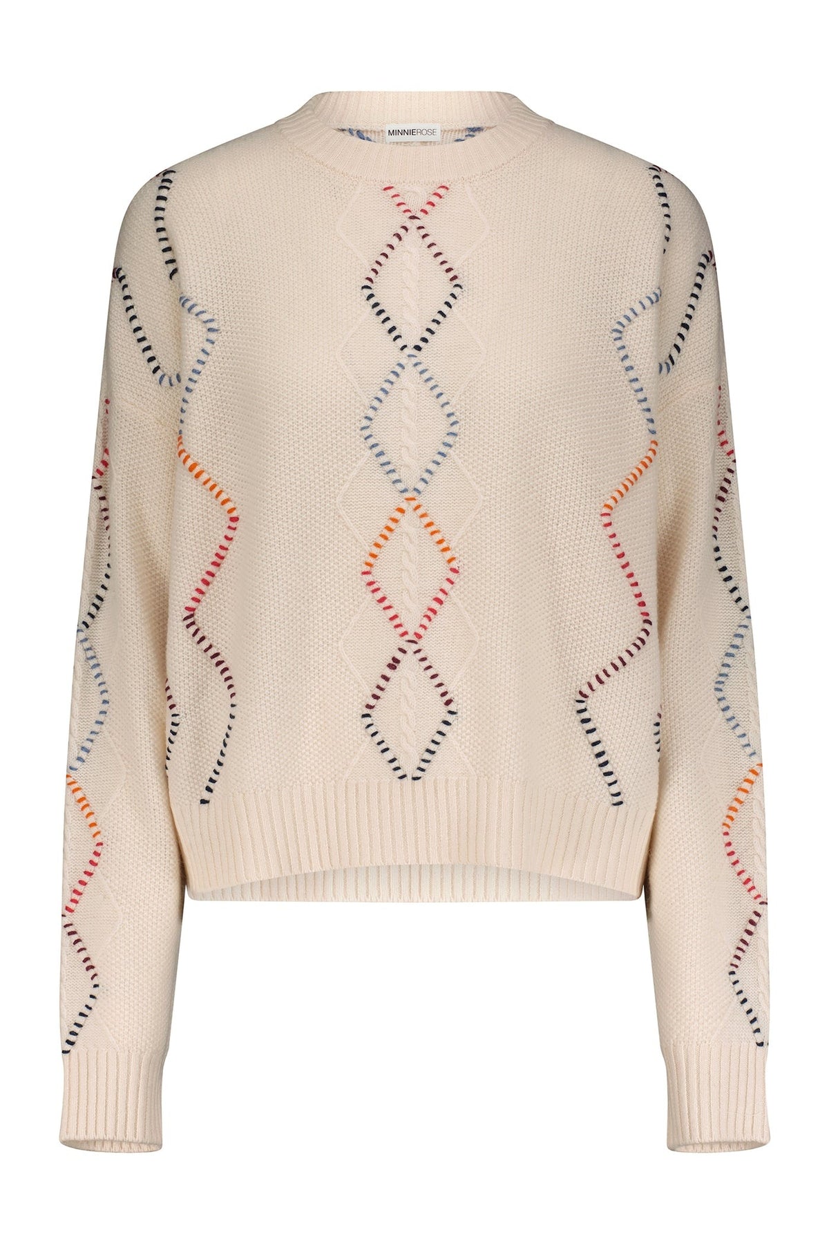 525 cable online fringe pullover